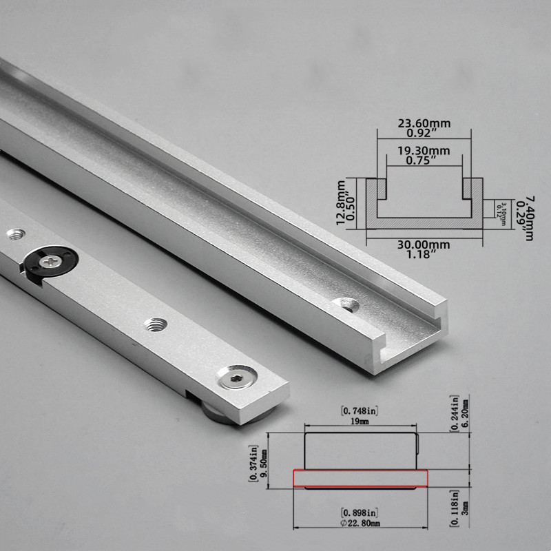 Woodworking Videos - 2Pcs T‑Track & Miter Track Jig