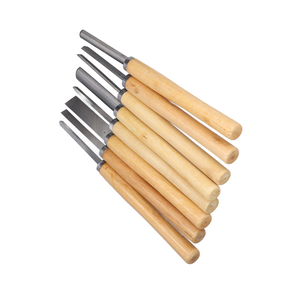 8PCS HSS Steel Wood Turning Ch - Skew Chisel Wood 评论和价格
