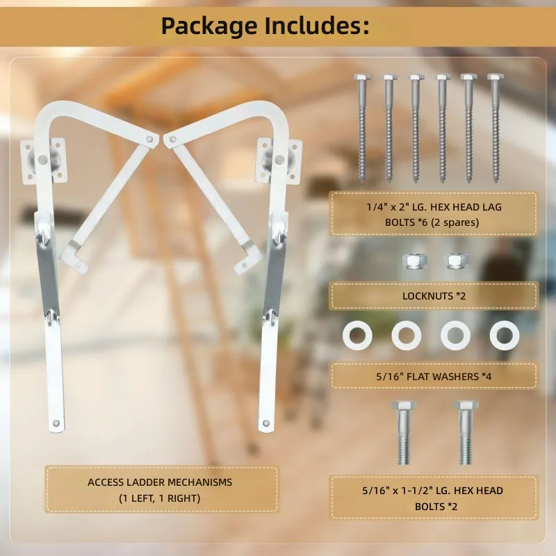 Loft Ladder Hinge Arm Compatib - Woodworking Lofts 评论和价格