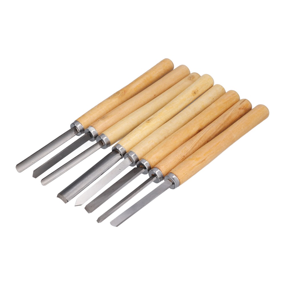 8PCS HSS Steel Wood Turning Ch - Skew Chisel Wood 评论和价格