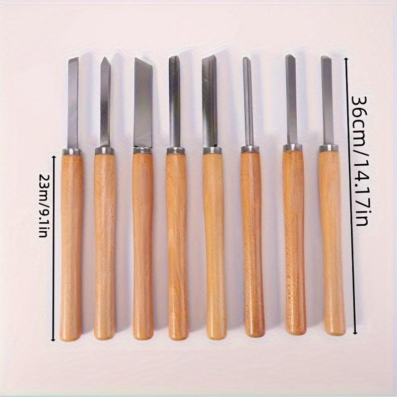 8Pcs Professional Wood Turning - Skew Chisel Wood 评论和价格