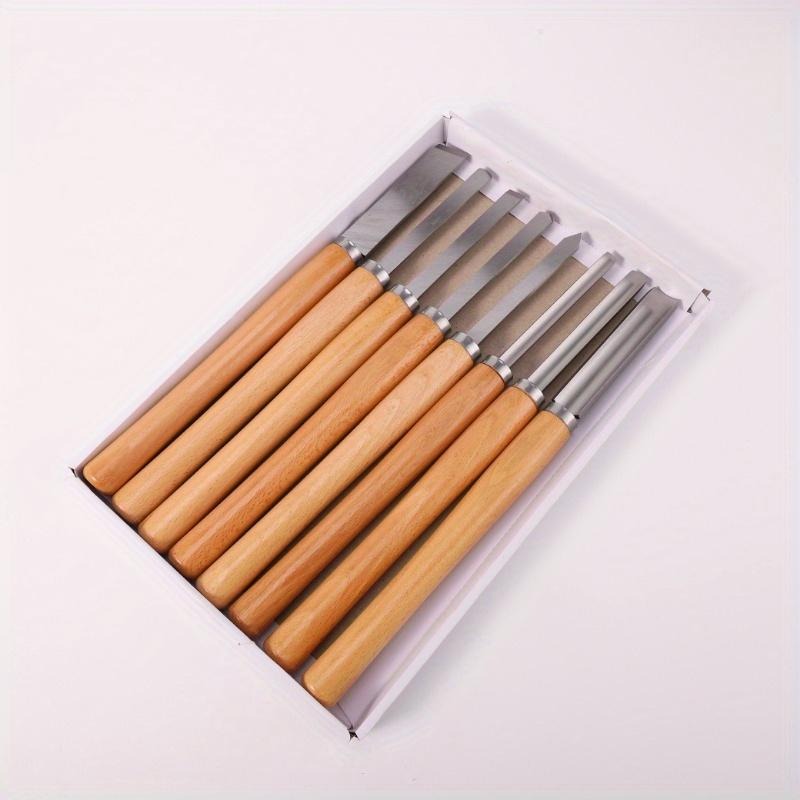 8Pcs Professional Wood Turning - Skew Chisel Wood 评论和价格