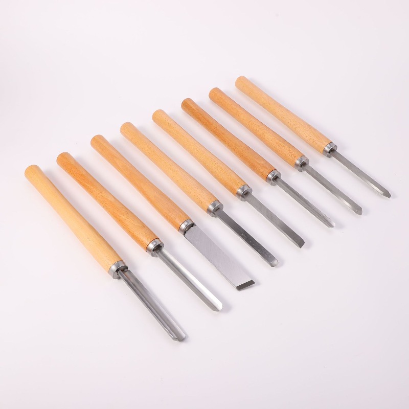 8Pcs Professional Wood Turning - Skew Chisel Wood 评论和价格