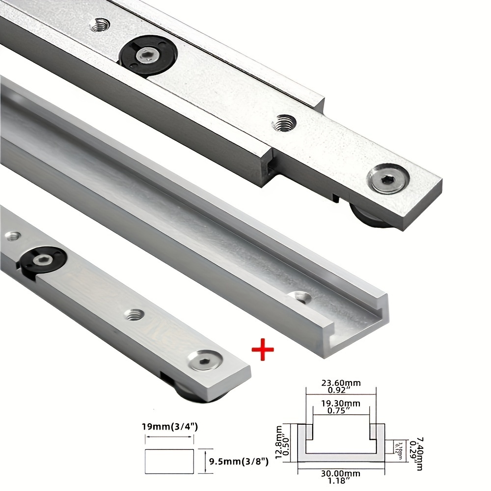 2Pcs T‑Track & Miter Track Jig - Woodworking Videos 评论和价格