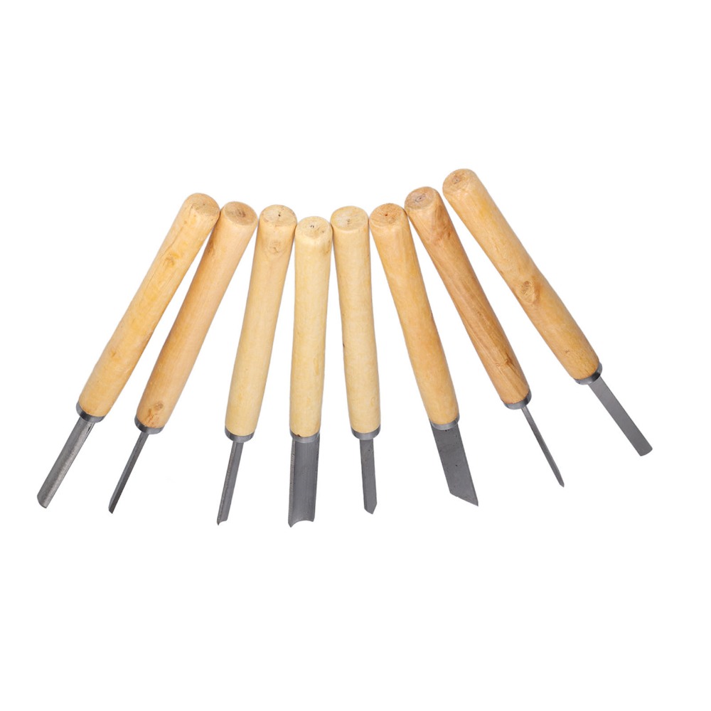 8PCS HSS Steel Wood Turning Ch - Skew Chisel Wood 评论和价格