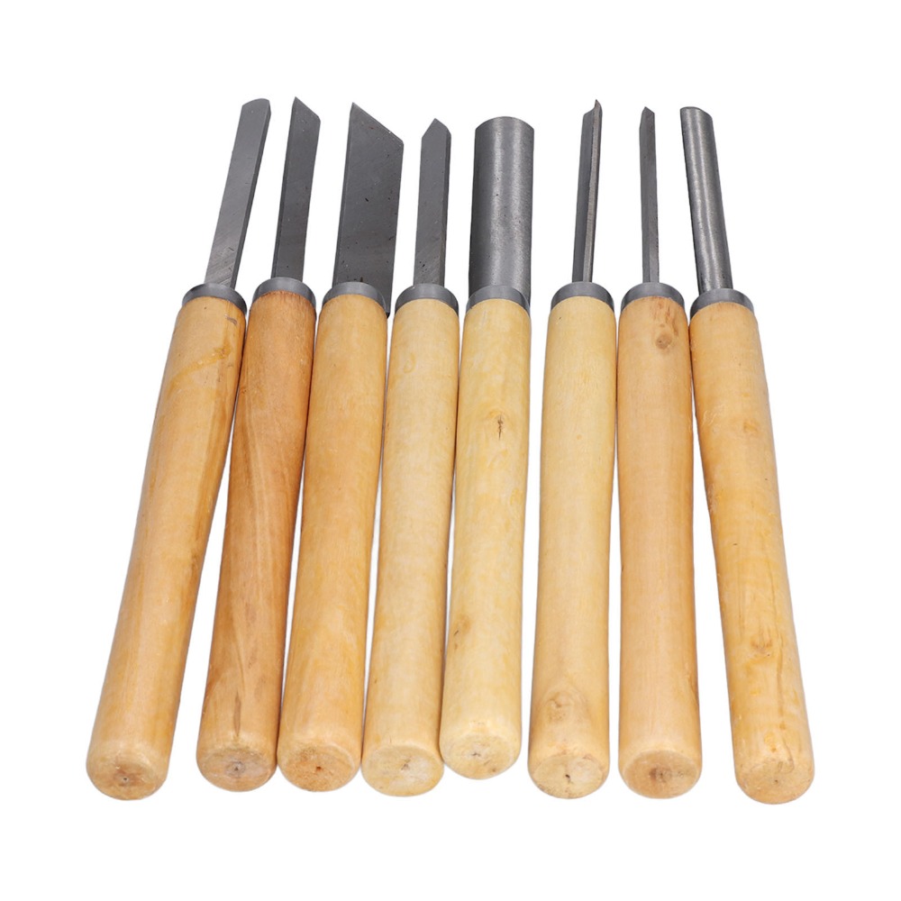 8PCS HSS Steel Wood Turning Ch - Skew Chisel Wood 评论和价格