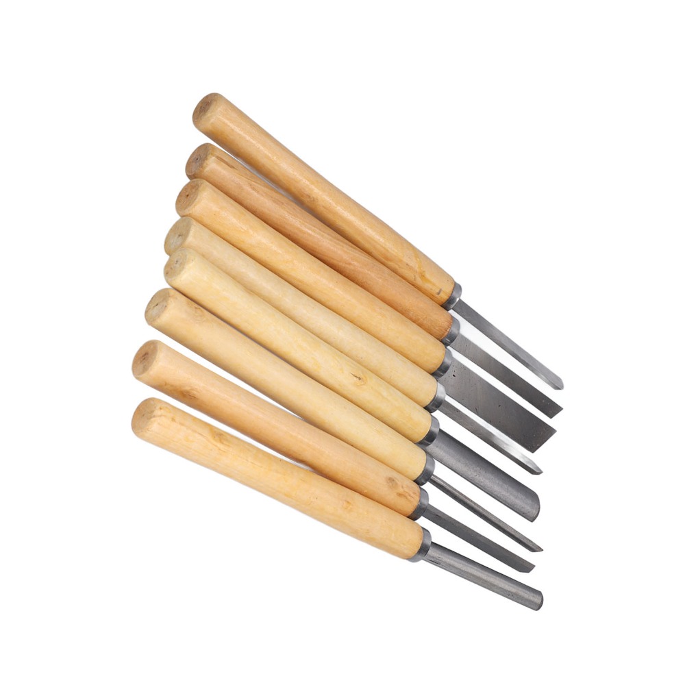 8PCS HSS Steel Wood Turning Ch - Skew Chisel Wood 评论和价格
