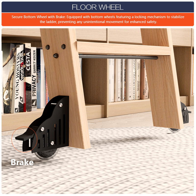 Rolling Library Ladder Hardwar - Woodworking Lofts 评论和价格